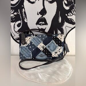 Coach Patchwork Denim quilted Crossbody